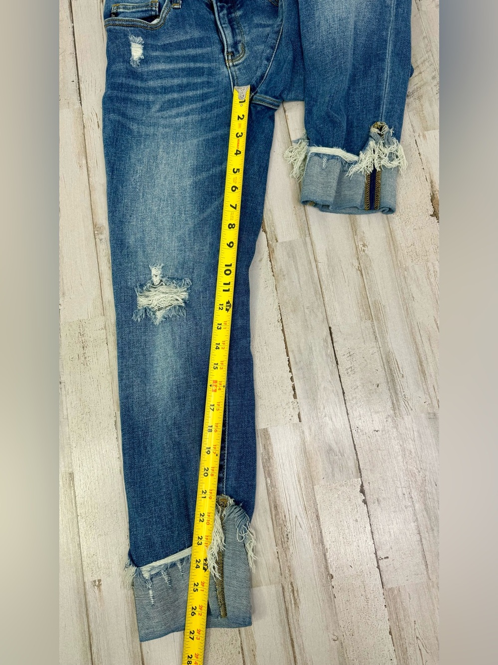 Judy Blue Jeans Womens 3/26 Blue Mid Rise Straight Fit - Picture 9 of 12
